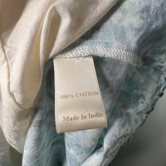 Christy Dawn Blue & Green Floral Basil Maxi Dress Size XL - Picture 7 of 12